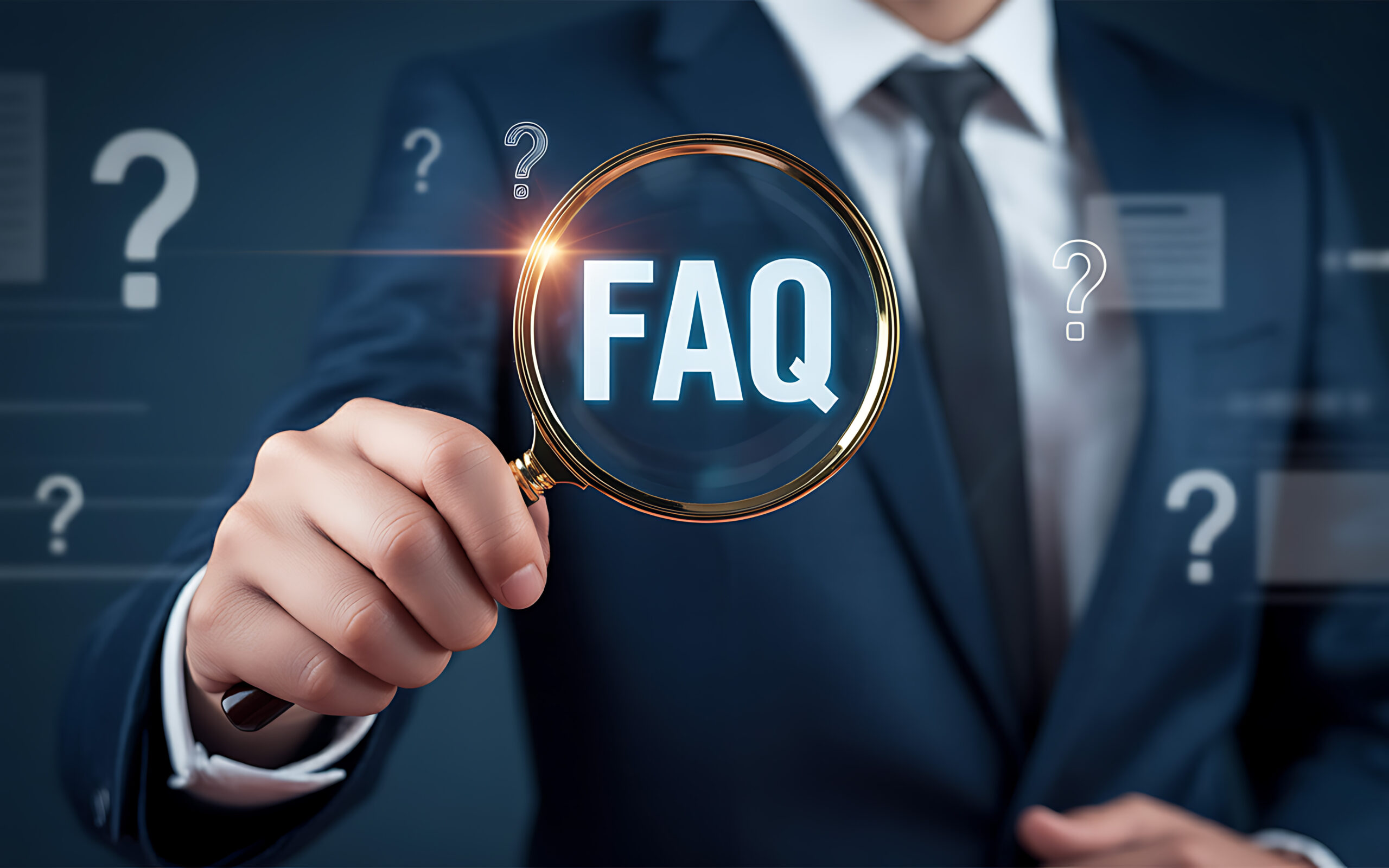 frequently asked questions search concept